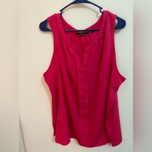 Pink Sleeveless Blouse